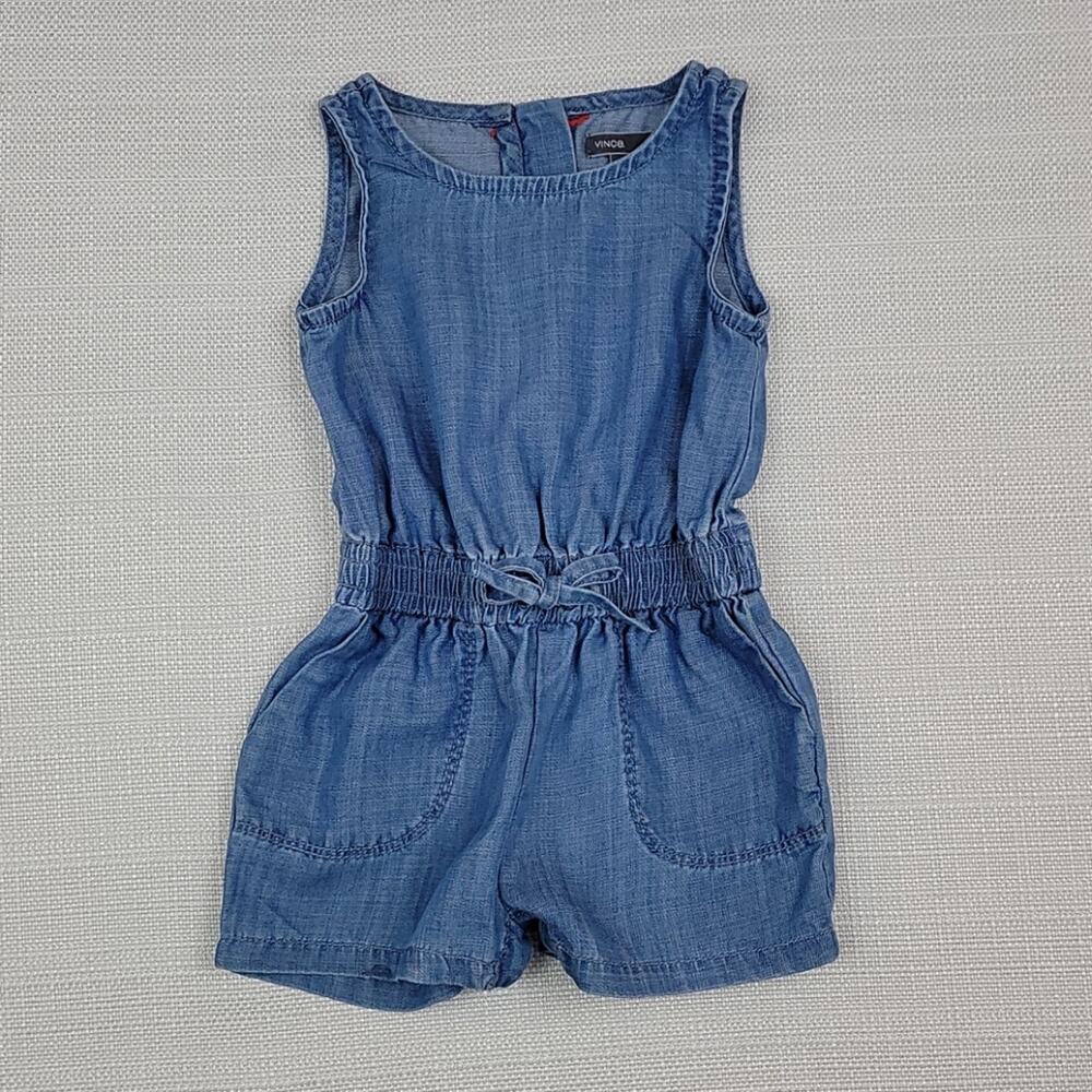Vince girls‎ chambray romper 12M